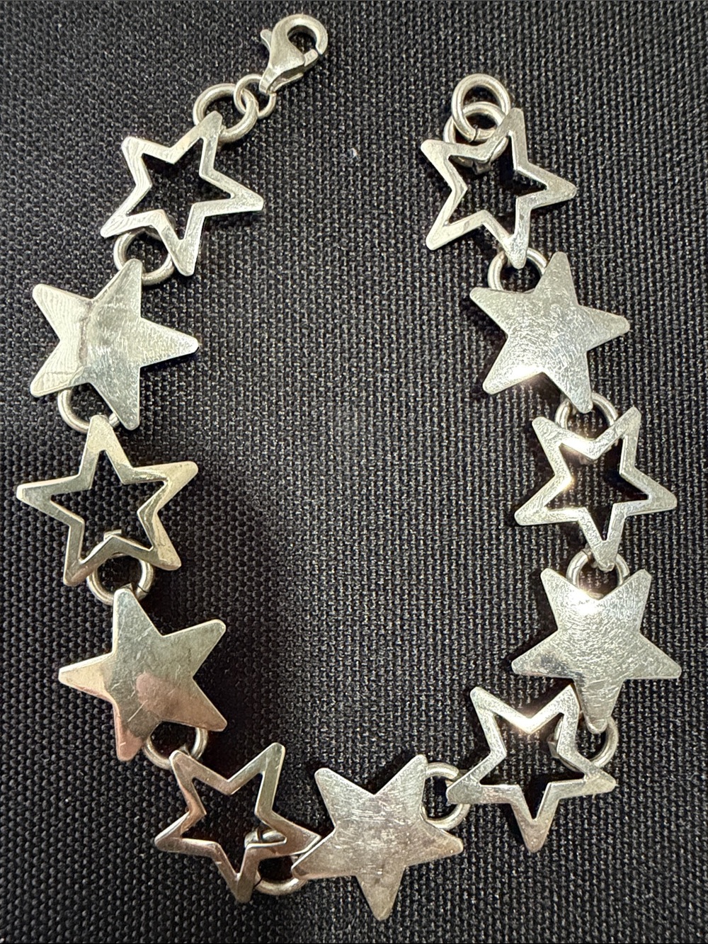 Mexican Silver 925 Star Link Bracelet - Women Jewelry